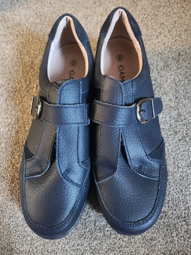 Damart ladies navy blue shoes - blue,