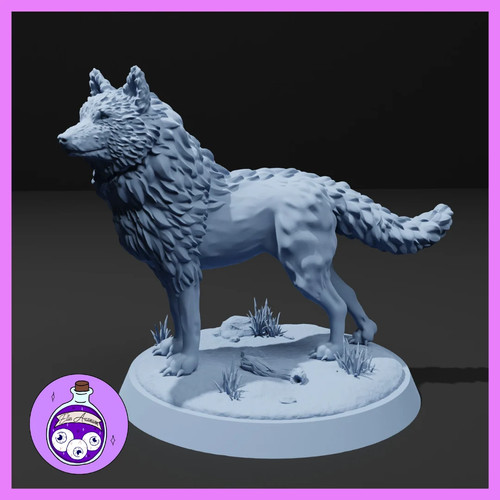 Dungeons dragons dire wolf - dungeons, &