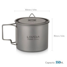 Lixada ultralight titanium cup - lixada,