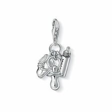 Bottle, Dummy & Shoe Clasp Charm 925 S Silver Child Kids Baby Mother's Day