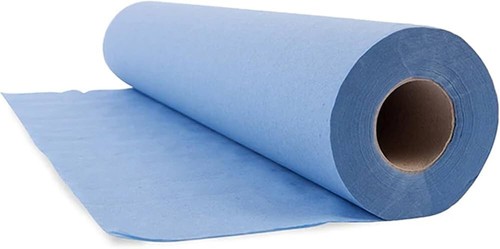 Blue couch roll hygiene paper - blue,