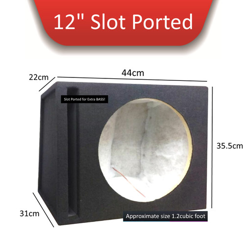 Subwoofer ported empty box - 12",