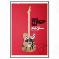 Bruce Springsteen Concert Poster 25th July Wembley For Bruce Springsteen Fan
