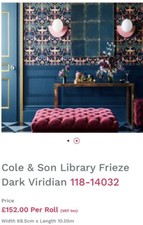 Cole son library frieze dark - &,
