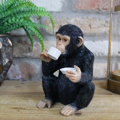 Monkey ornament tea - tea, drinking