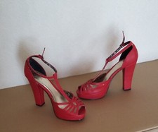 Barratts red T-Bar sandals