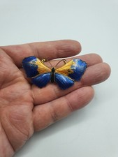 Vintage Gilded Metal Enamel