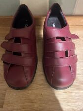 BNWOB COSYFEET ALISON STRAP SHOES SIZE 6 EXTRA ROOMY CLARET