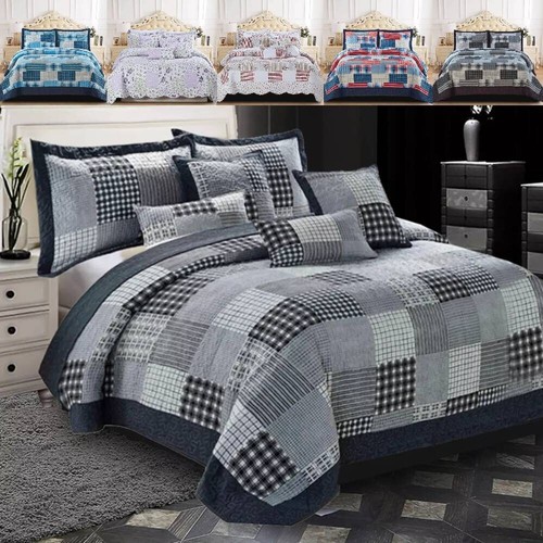 Pcs patchwork bedspread - patchwork,