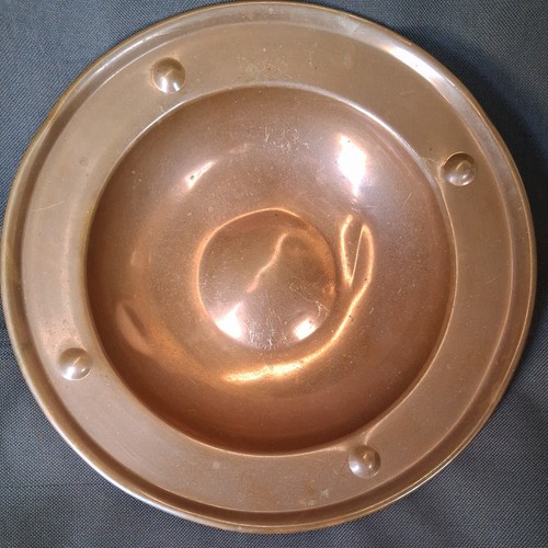Art deco copper flat sheild - copper,