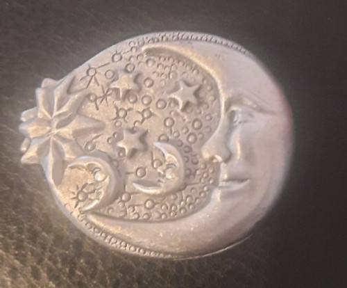 Pewter moon stars - &, trinket