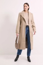 Wallis Taupe Coat Womens
