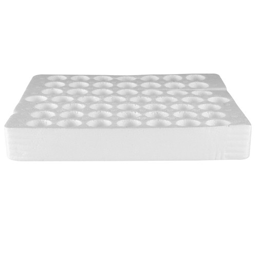 White foam test tube holder - foam,