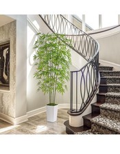 Artificial Bamboo Tree, 180CM Fake Greenery Bamboo Plant with Tall Planter,