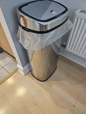 HOMCOM 68L Sensor Dustbin Stainless Steel Automatic Kitchen Waste Bin Silver