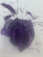 Purple Fascinator