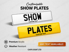 200% CUSTOM SHOW NUMBER PLATES