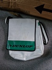 Dunlop Shoulder Bag Grey Long Strap Gym Sports Vintage Retro Classic