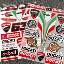 SET MOTORCYCLE FAIRING DECAL FUEL TANK BADGE EMBLEM HELMET STICKER For DUCATI