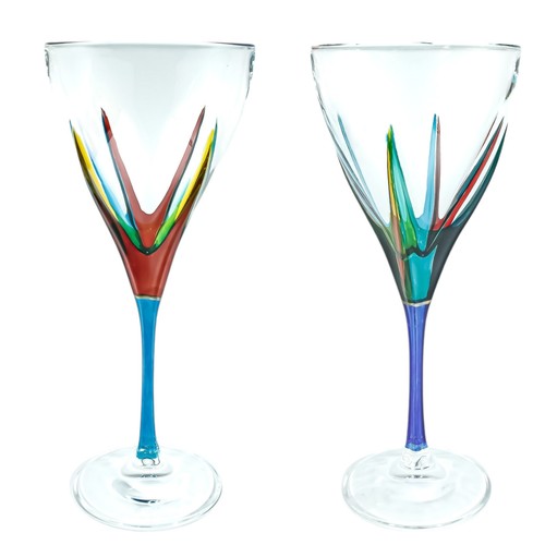 Pair murano wine - pair, glass