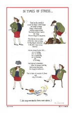 In Times of Stress tea towel novelty cotton Tea Towels funny humour joke gift