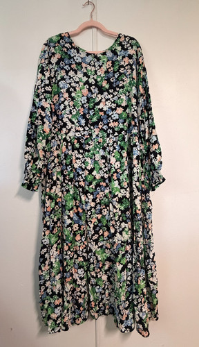 Floral tiered maxi dress - floral,