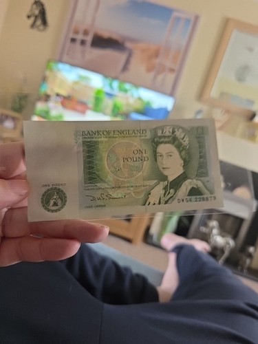 One pound note sir isaac - note,