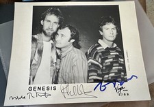 Rare Hand Signed 1989 Virgin Records Genesis Phil Collins, Photo John Swannell