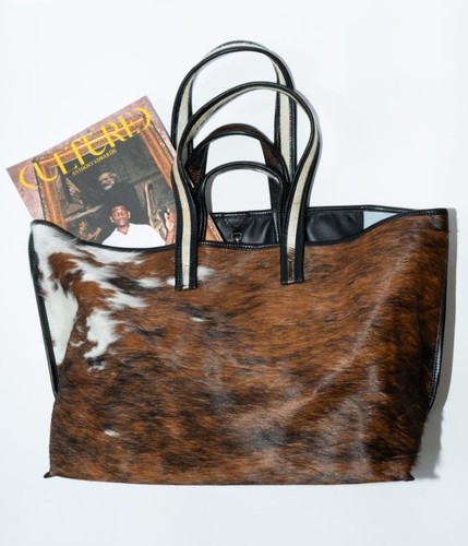 Genuine cowhide leather - cowhide, tote