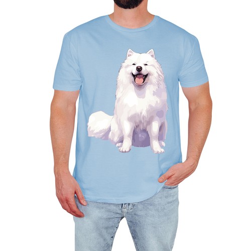 Cute samoyed mens shirt - cute, t-shirt