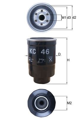 Mahle fuel filter for - kc,
