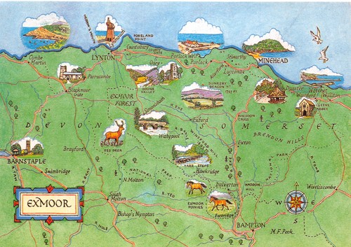 Map postcard british isles - map,