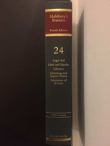 Halsbury statutes 4th edn - statutes,4th,