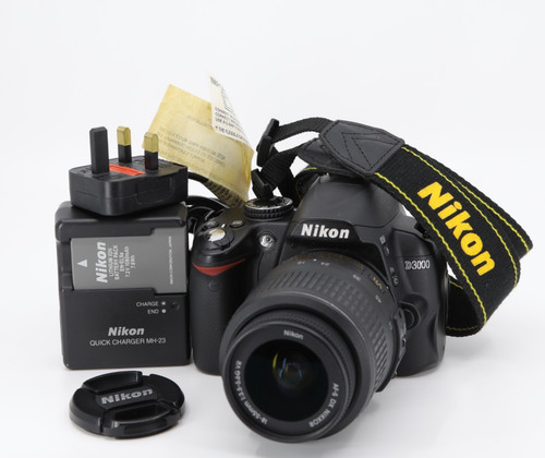 Nikon d3000 with 18 - d3000, af-s