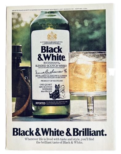 Black and white scotch - black,