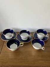 Set Of 5 Aynsley Cobalt Blue