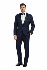 Men’s Navy Blue Tuxedo Suit