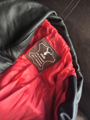 Men leather jacket - men's,