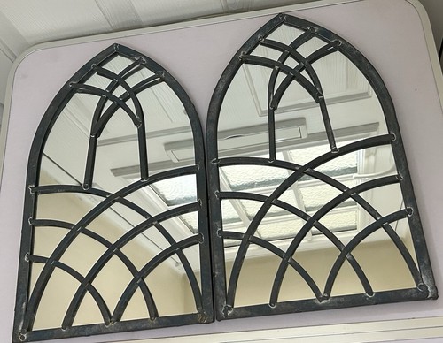 Pair vintage style arched - pair,