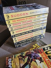 Oliver Strange Sudden Western 12 Book Bundle Full set of 10 1960s Corgi Edition