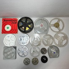 Vintage Bundle Empty Film/Sound Reel x 16 + Cases Kodak/Clydon Metal & Plastic