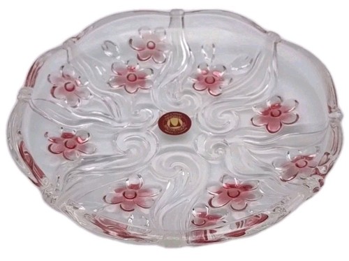 Walther glass rose pink dish - walther,