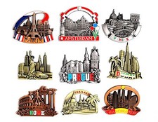 Fridge Magnet Paris Rome Venice Barcelona Amsterdam Prague NewYork Dubai London