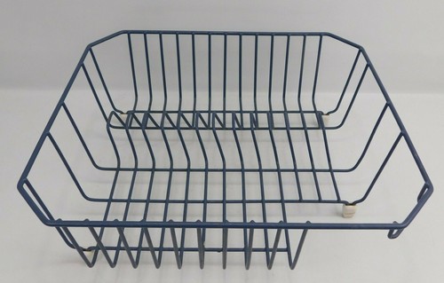 Vintage large blue dish - blue,