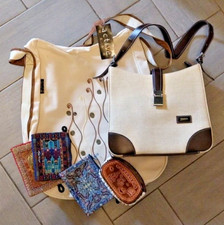 Selection of 4 Purses and 2 Bags Stunning Items, Holiday, Beach (BAG09)