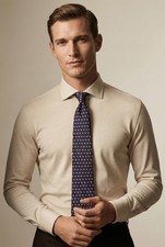 Hermès Paris Navy Silk Twill