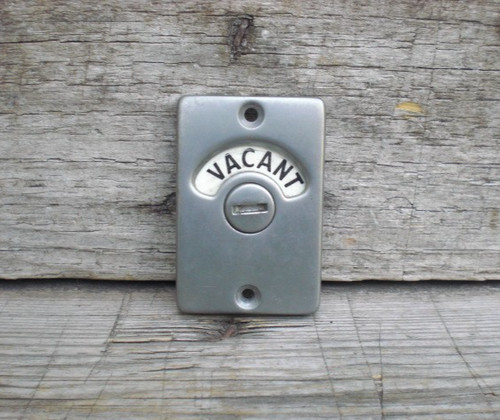 Vintage chrome vacant engaged - chrome,