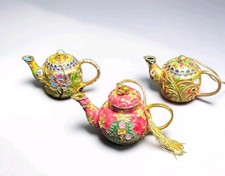 Vintage Cloisonné Mini Teapot