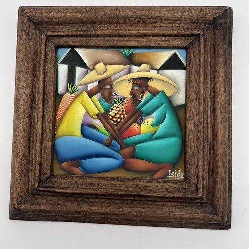 Haitian folk art painting - art, on