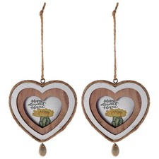 2 Pcs Wooden Mini Picture